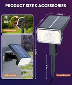 ALFIOT Solar Spot Lights Outdoor, 4 Pack, 10 Modes, Multicolor, IP65 - Image 5