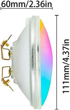 PAR36 LED Landscape Bulb 9W RGB LED Flood Light Bulb G53 Base Tractor Light PAR36 Color Changing Bulb with Remoter for Landscape Lighting Under Pool Lights Off-Road Vehicles AC/DC 12V Pack of 1 - Image 2