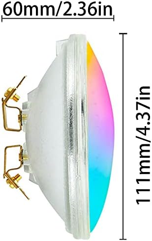 PAR36 LED Landscape Bulb 9W RGB LED Flood Light Bulb G53 Base Tractor Light PAR36 Color Changing Bulb with Remoter for Landscape Lighting Under Pool Lights Off-Road Vehicles AC/DC 12V Pack of 1 - Image 2