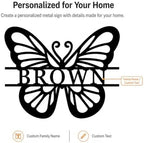 Custom Metal Sign Customized Metal Butterfly Wall Decor Sign Butterfly Wall Sign - Image 6