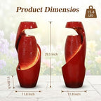 Sunlinua 30H Vase Outdoor Water Fountain with Smoothing Flow - Image 2