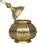 Iron Hanging Tealight Outdoor Moroccan Candle Lantern, Metal Finish Type Candle Lantern Gift for Home and Outdoor Décor (Golden) by Rajbhoomi_handicrafts
