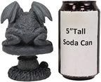 Ebros Gothic Horned Toad Frog Gargoyle with Wings Crouching On Toadstool Mushroom Figurine Mythical Fantasy Decor of Gargoyles Statue 5" Tall for Medieval Renaissance Castles and Cathedrals Fans - Image 5