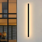 Modern Outdoor Wall Lights - 59inch Black Exterior Light Fixtures Wall, Porch Lights Outdoor Wall Sconce, Patio Long Strip Wall Light Fixtur Outside for Garage, House by NIUZDU