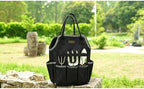 Garden Tool Bag | Heavy-Duty 16oz Waxed Canvas Garden Tool Tote with 8 Pockets | L9.5" x W6" x H15.5" | Tools Storage Bag for Gardeners, Portable Tool Organizer for Garden Essentials - Image 6