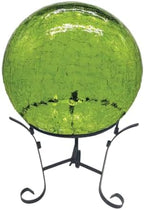 Briarwood Lane Everyday Gazing Ball 10x10 Green Cracked Solar LED Gazing Ball by BriarwoodLane