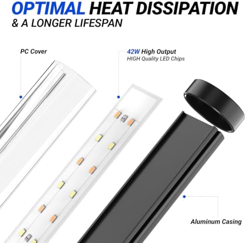 Barrina T10 Vertical Grow Light, 4FT 42W, Full Spectrum, High PPFD - Image 4