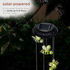 Alpine Corporation QLP832SLR Outdoor Solar Powered Wind Mobile with LED Bee Lights, LED Solar Lawn Décor, 27", Multicolor - Image 6