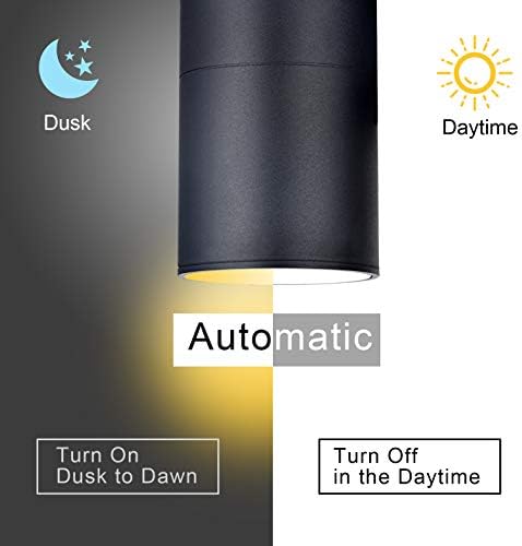 rosykite Dusk to Dawn Outdoor Lighting, Cylinder Up Down Wall Sconce - Image 2