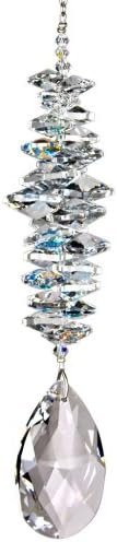 Woodstock Chimes Woodstock Rainbow Makers Collection, Crystal Grand Cascade, 5'' Ice Crystal Cascades Crystal Suncatchers for Outdoor, Patio, Home or Garden Décor (CCGI) by WoodstockChimes