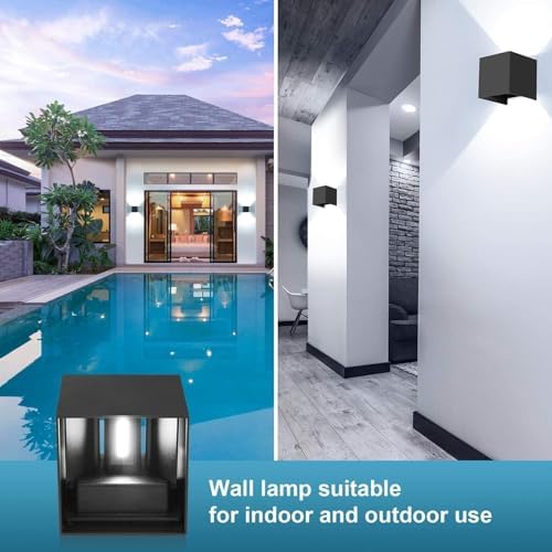 ledmo 20W LED Wall Light Up and Down Modern Porch Lights 2 Pack - Image 5