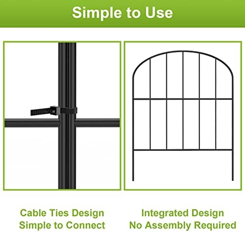 Decorative Garden Fence 29ft (L) x 16.5in (H) Fencing Dog Animal Barrier - Image 3