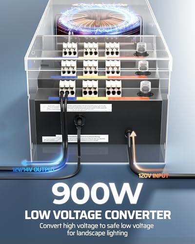 DEWENWILS 900W Low Voltage Landscape Transformer - Image 5