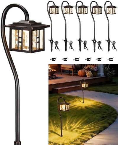 LITFIT Low Voltage Landscape Lighting, 6-Pack LED Pathway Lights Outdoor by LITFIT
