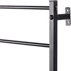 MyGift Matte Black Metal Garden Trellis Wall Mounted Plant Support - Image 6