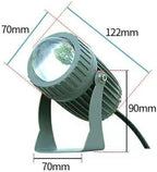 10W LED Wall Washer, Rotation Spot Lights, Narrow Beam Spotlight, Long Range LED Floodlights, IP65 Waterproof Outdoor Architectural Landscape Lighting Beam Spotlight(Blue) - Image 2