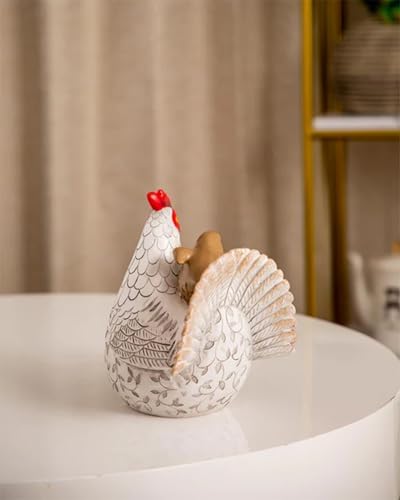Outdoor Chicken Statue for Garden, Yard & Flower Bed Decor - Image 5