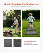 VEVOR Garden Stepping Stones, 16Pcs 15.5 x 15.5 in, Decorative Stepping Stones with Stakes, Weather-Resistant Plastic Pathway Pavers, Smooth Surface, Outdoor Walkway for Lawn Patio Landscape, Grey - Image 3