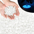 PoYang 2000pcs Glow in The Dark Rocks Outdoor Decor, White, 2.4 lbs/Bag by PoYang