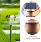 6 Pack Solar Pathway Lights Outdoor, New Upgraded Adjustable Warm & Cool White Solar Lights Outdoor Waterproof, Solar-Powered Garden Light for Path, Walkway, Yard, Driveway, Lawn, Backyard Decor - Image 3