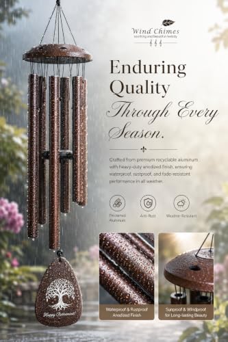 Retirement Gift for Woman Men 37" Wind Chimes Happy Retirement Decorations - Image 6