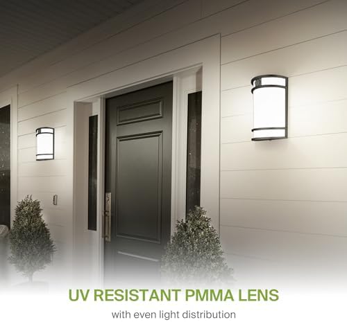 ASD LED Outdoor Sconce Lights, Motion Sensor 3000K 4000K 5000K Black 4 Pack - Image 6