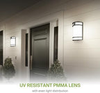 ASD LED Outdoor Sconce Lights, Motion Sensor 3000K 4000K 5000K Black 4 Pack - Image 6