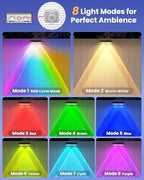 Solar Fence Lights Outdoor, 10 Pack Warm White/RGB Fence Solar Lights with 2 LED, IP65 Waterproof, Backyard Patio Decor for Deck, Wall, Railing, Pool, Stair - Image 3