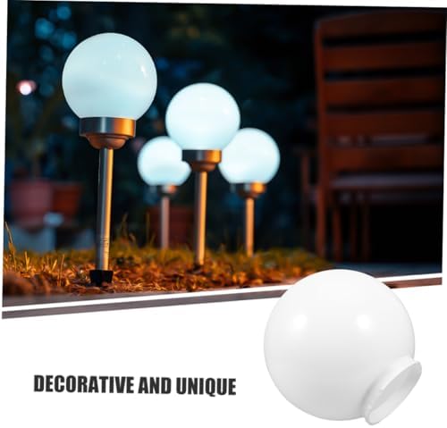 Acrylic Globe Replacement Lamp Shade Cover White - Image 3