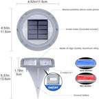 SIEDiNLAR Solar Deck Lights Outdoor 2 Modes 16 LEDs 16 Pack, Blue/Red Light - Image 3