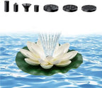 Floating Solar Fountain Lotus Flower Design for Garden Pond Bird Bath (B) - Image 7