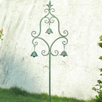 46.5" H Metal Yard Art with Bells for Outside,Decorative Garden Stakes by HOUYANG