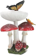 Ebros Gift Enchanted Fairy Garden Toadstool Mushrooms Forest with Monarch Butterflies Home Decor Figurine 9.25" H Do It Yourself Ideas Collectible Mini Fairies Pixies Fantasy - Image 3