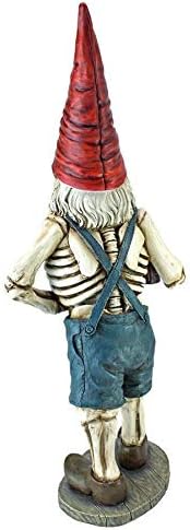 Design Toscano QM14017 Zombie Gnome - Bavarian Oktoberfest Skeleton Gnome Hans - Garden Gnome Statue,full color - Image 3