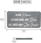 Pavilion – Bless All Those Who Step Inside Our Home – 16” Indoor Outdoor Weatherproof Decorative Garden Stepping Stone Religious Housewarming Gift - Image 5