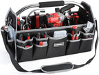 Kowsinde 18 Inch Tool Bag, Electrician Tool Bag, Open Top Tool Bags, 26 Pockets Can Hold Many Tools, Steel Handle and Removable Shoulder Strap by KOWSINDE
