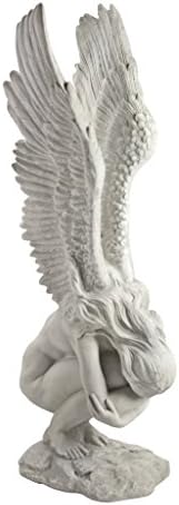 Design Toscano KY30700 Extended Grace Angel Garden Statue, 24 Inch, Antique Stone by DesignToscano