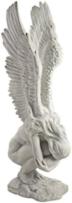 Design Toscano KY30700 Extended Grace Angel Garden Statue, 24 Inch, Antique Stone by DesignToscano