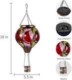 Cardinal Bird Hot Air Balloon Solar Lantern Outdoor Waterproof Garden Decor - Image 5