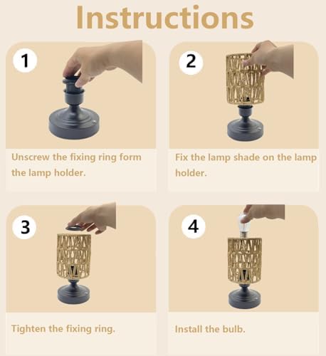 Set of 2 Cordless Rechargeable Table Lamps Night Light Desk Lamp - Image 7