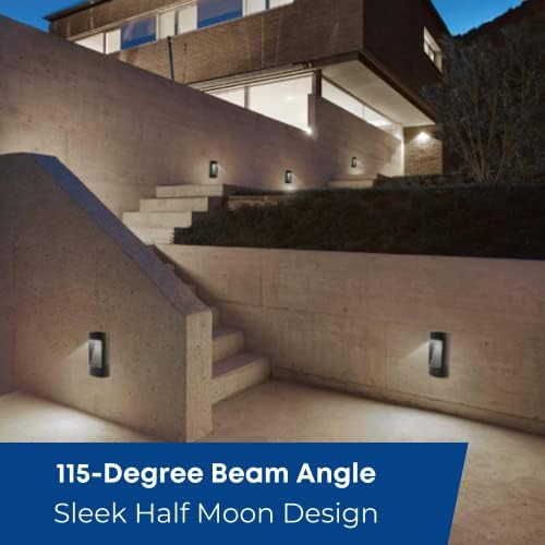 Feit Electric Dusk to Dawn Outdoor Wall Sconce, 12W Half Moon Wall Mount Light Fixture, Integrated LEDs, UV Protected, Weatherproof, 250 Lumens, 5000k Daylight, Hardwired, Bronze S8PHMWM/850/DD/BZ/HD - Image 4