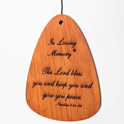 In Loving Memory 35-inch Windchime, Silver w/The Lord Bless You and Keep You… - Image 5