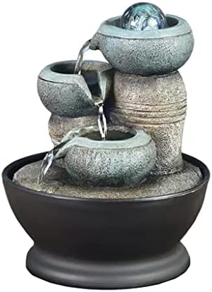 HIHELO Desktop Fountain Tabletop Fountain Simple Modern Circulating Water Fountain Office Desktop Decoration Ornament Water Fountain Outdoor by Unknown