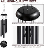 Sympathy Wind Chimes for Loss of Loved One, 39" Memorial Windchimes Outdoor - Image 6