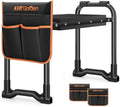 KVR Garden Kneeler and Seat with 2 Tool Pouches, Heavy Duty Foldable Gardening Stool, Portable Bench with Thick EVA Foam for Knee Support, Gifts for Seniors, Black/Orange by KVR