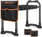 KVR Garden Kneeler and Seat with 2 Tool Pouches, Heavy Duty Foldable Gardening Stool, Portable Bench with Thick EVA Foam for Knee Support, Gifts for Seniors, Black/Orange by KVR