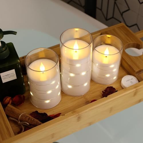 NURADA Flameless Candles with Remote Timer - Realistic Flickering LED Pillar Electric Battery Operated Fake Candle for Holiday Home Wedding Fireplace Decor - 6 Pack White - Image 2
