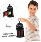 Moroccan Style Colorful Glass Candle Holder Pendant Lamp Ornament Halloween - Image 3