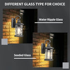 Outdoor Wall Light 2 Packs, Outdoor Porch Lights Wall Mount Exterior Sconces Lighting Fixtures Waterproof Outside Lantern Lamp for House Front Porch Patio Garage Doorway Garden - Image 6