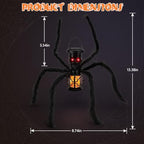 Jnaurb 2 Pack Halloween Skull Solar Lights Outdoor with Spider Leg, Fexible - Image 4